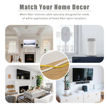 Load image into Gallery viewer, SC/APC to SC/APC Fiber Optic Internet Cable, Bangun Armored Single Mode Patch Cable, Fiber Optic Jumper Optical Patch Cord - SIMPLEX - 9/125um - OS1/OS2 Compatible, LSZH White