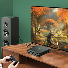 Load image into Gallery viewer, 90 Degree Optical Audio Cable, Slim Digital SPDIF Audio Optical Cable, 360 Degree Right Angle Fiber Optic Toslink Cable for Sound Bar, TV, PS4, Xbox, Home Theater