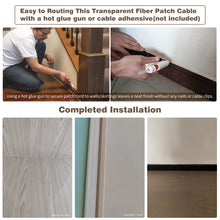 Load image into Gallery viewer, SC/APC to SC/APC Fiber Optic Internet Cable - Bangun Transparent Fiber Patch Cable - Invisible Single Mode Patch Cable - Fiber Optic Jumper Optical Patch Cord - SIMPLEX - OS1-9/125um - OD: 0.9mm