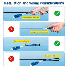 Load image into Gallery viewer, Uniboot LC to LC Armored Fiber Patch Cable, Bangun Single Mode Duplex Fiber Optic Cable Jumper Optical Patch Cord, 9/125um, (OS1/OS2 Compatible), LSZH Black