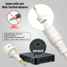 Load image into Gallery viewer, White Optical Audio Cable, Slim Optical Cable, Toslink Digital Audio Cable, Fiber Optic Audio Cable, Optic Cable for Sound Bar/TV/PS4/Xbox
