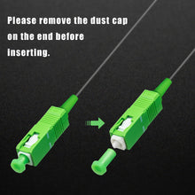 Load image into Gallery viewer, SC/APC to SC/APC Fiber Optic Internet Cable - Bangun Transparent Fiber Patch Cable - Invisible Single Mode Patch Cable - Fiber Optic Jumper Optical Patch Cord - SIMPLEX - OS1-9/125um - OD: 0.9mm
